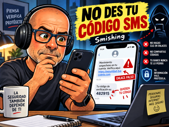 Intento de smishing suplantando a una entidad bancaria
