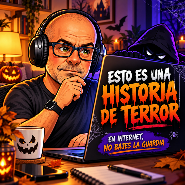 Usuario navegando tranquilamente mientras una amenaza espera al otro lado de la pantalla